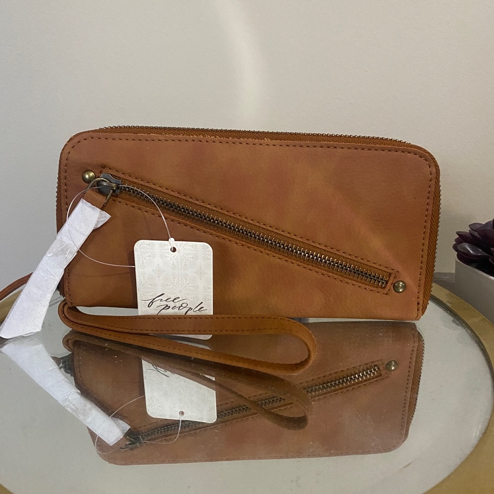 Free People Distressed Vegan Wallet